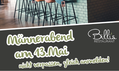 Männerabend am 13.Mai